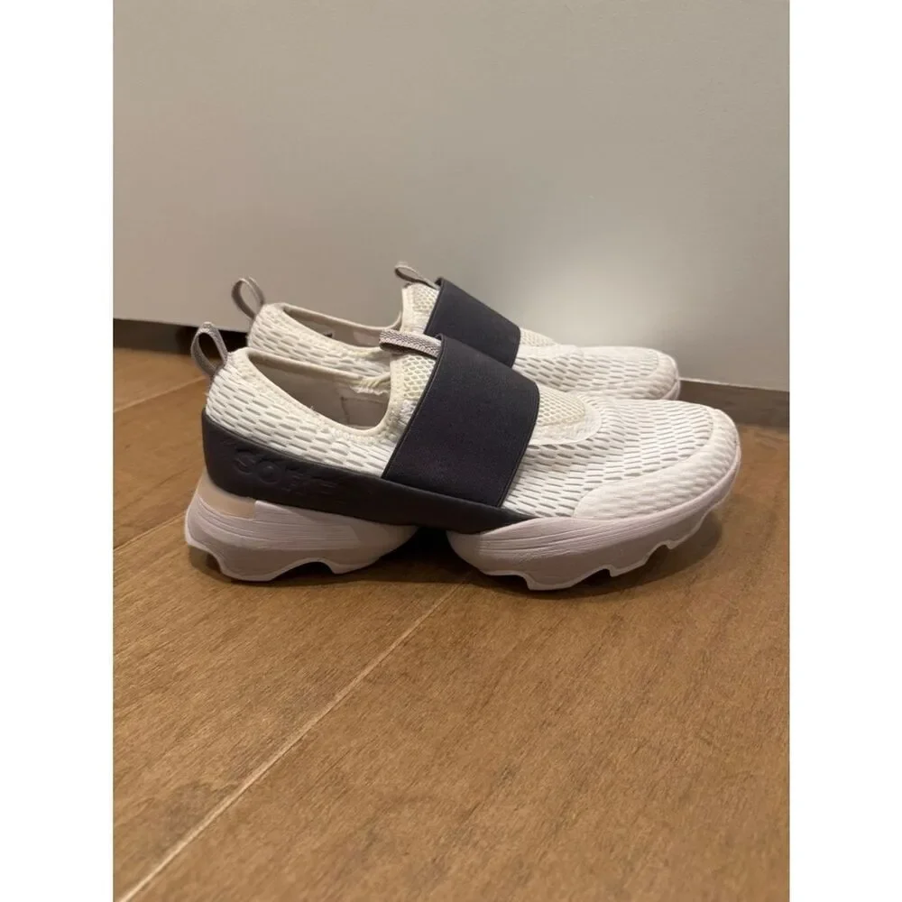 Sorel Slip-On Athletic Sneakers in Cream, Pink and Charcoal